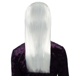 Čarodějnická paruka bílá